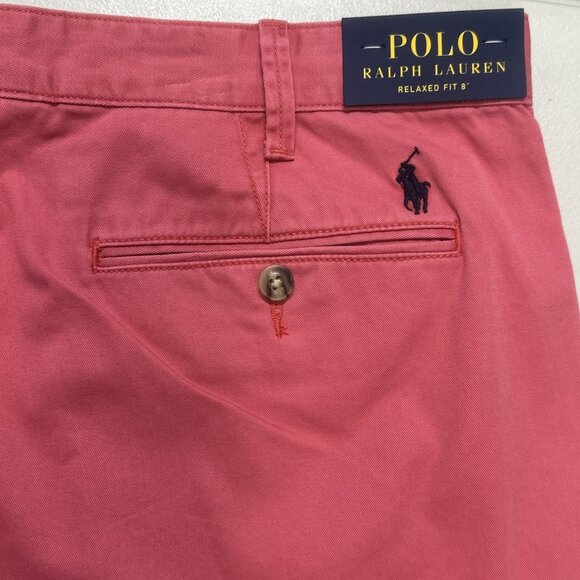 Polo Ralph Lauren Men's size 38 Nantucket Red Relaxed Fit 8" Cotton Chino Shorts - Picture 6 of 11